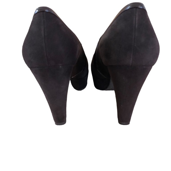 Stuart Weitzman Reunion Cola Brown Suede Platform Pump - Picture 8 of 11